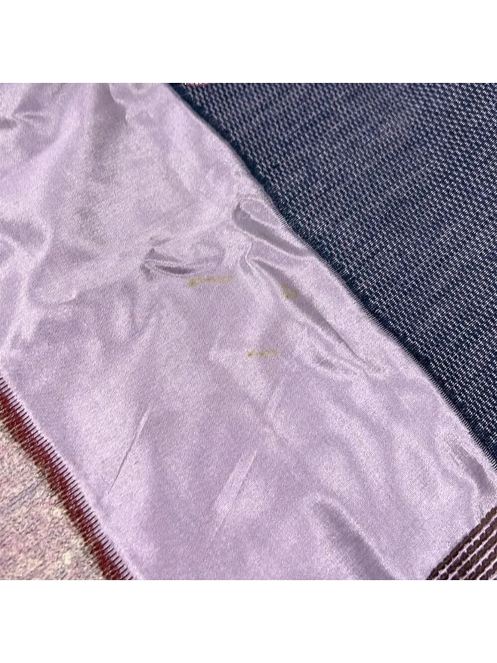 Loewe Shawl Purple Beads Wool Silk Scarf